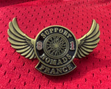 Broche wings and wheel